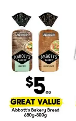 Drakes Abbott's Bakery Bread offer