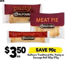 Drakes Balfours Traditional Pie, Pasty or Sausage Roll offer