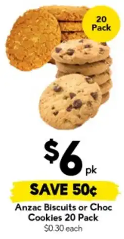 Drakes Anzac Biscuits or Choc Cookies offer