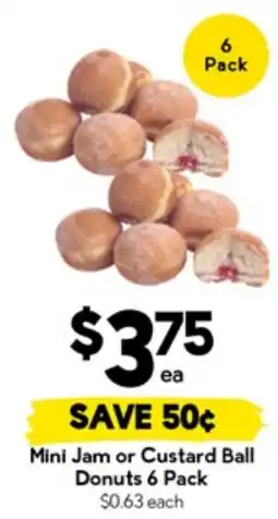 Drakes Mini Jam or Custard Ball Donuts offer