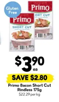 Drakes Primo Bacon Short Cut Rindless offer