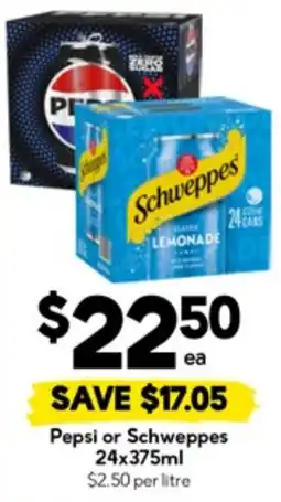 Drakes Pepsi or Schweppes offer