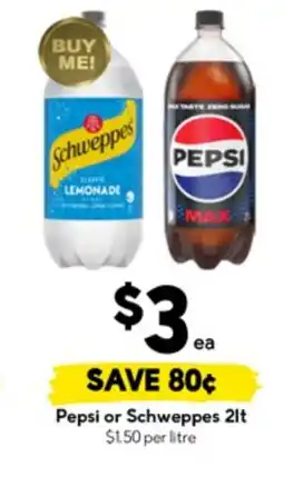 Drakes Pepsi or Schweppes offer