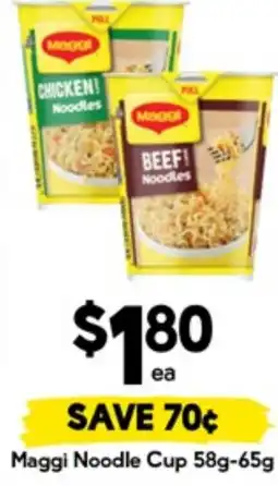 Drakes Maggi Noodle Cup offer