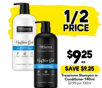 Drakes Tresemme Shampoo or Conditioner offer