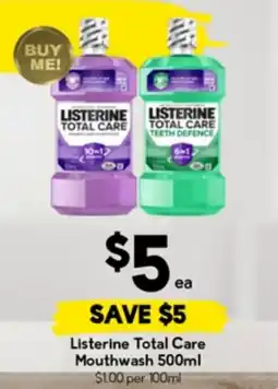Drakes Listerine Total Care Mouthwash offer