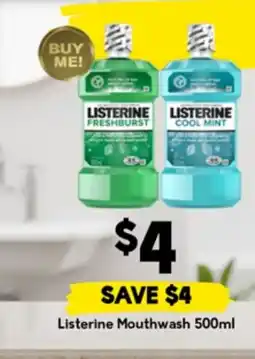 Drakes Listerine Mouthwash offer