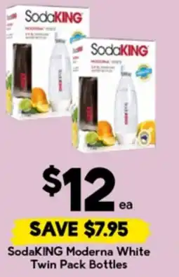 Drakes SodaKING Moderna White Twin Pack Bottles offer