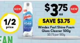 Drakes Windex Fast Shine Foam Glass Cleaner offer