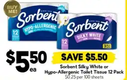 Drakes Sorbent Silky White or Hypo-Allergenic Toilet Tissue offer