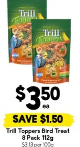 Drakes Trill Toppers Bird Treat 8 Pack offer