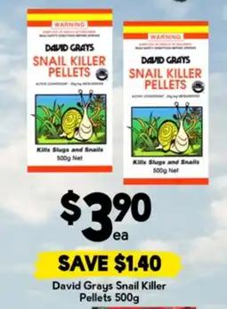 Drakes David Grays Snail Killer Pellets offer
