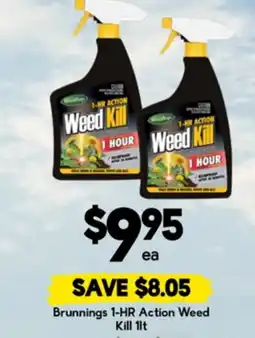 Drakes Brunnings 1-HR Action Weed Kill offer