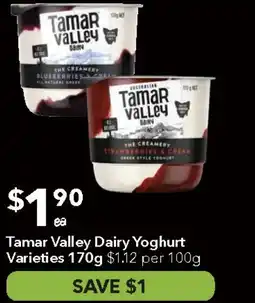 Ritchies Tamar Valley Dairy Yoghurt Varieties offer