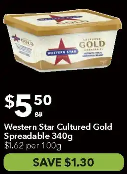 Ritchies Western Star Cultured Gold Spreadable offer