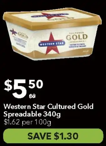 Ritchies Western Star Cultured Gold Spreadable offer