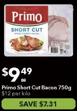 Ritchies Primo Short Cut Bacon offer