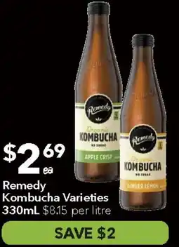 Ritchies Remedy Kombucha offer