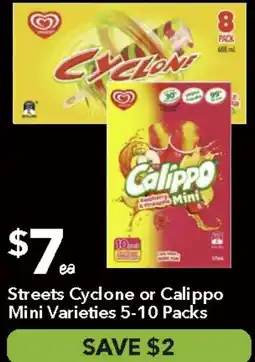 Ritchies Streets Cyclone or Calippo Mini offer