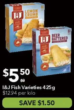Ritchies I&J Fish Varieties offer