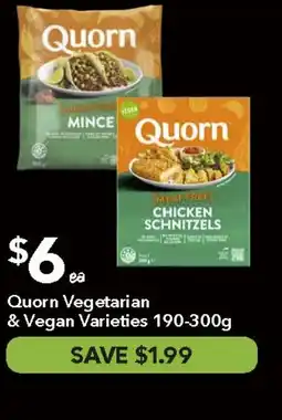 Ritchies Quorn Vegetarian & Vegan Varieties offer