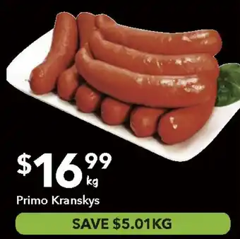Ritchies Primo Kranskys offer