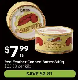Ritchies Red Feather Canned Butter offer