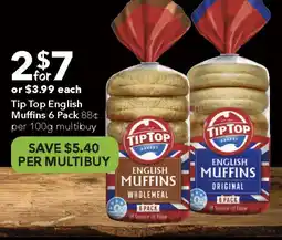 Ritchies Tip Top English Muffins offer