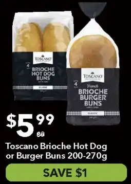 Ritchies Toscano Brioche Hot Dog or Burger Buns offer