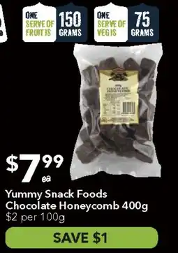 Ritchies Yummy Snack Foods Chocolate Honeycomb offer