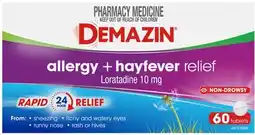 Discount Drug Stores Demazin Allergy + Hayfever Relief 60 Tablets offer