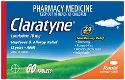 Discount Drug Stores Claratyne Rapid Hayfever & Allergy Relief 60 Tablets offer