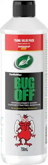 SuperCheap Auto Trutle Wax 750mL Bug Off Windscreen Wash offer