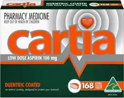 Discount Drug Stores Cartia Low Dose Aspirin 100mg 168 Tablets offer
