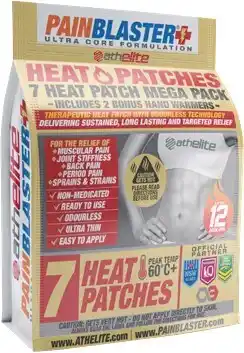 Discount Drug Stores Athelite Heat Patches 7 Pack + 2 Bonus Hand Warmers offer