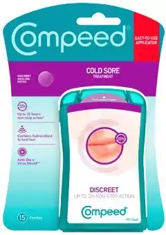 Discount Drug Stores Compeed Cold Sore Discreet Healing Patch 15 Pack offer