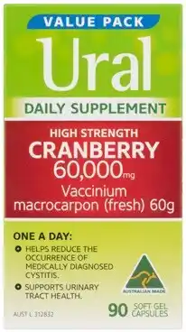 Discount Drug Stores Ural High Strength Daily Cranberry 90 Capsules offer