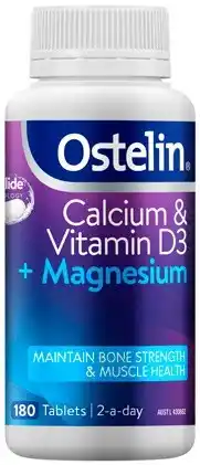 Discount Drug Stores Ostelin Calcium & Vitamin D3 + Magnesium 180 Tablets offer