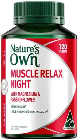 Discount Drug Stores Nature’s Own Muscle Relax Night 120 Tablets offer
