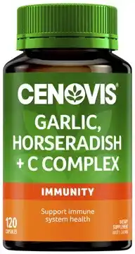 Discount Drug Stores Cenovis Garlic, Horseradish + C Complex 120 Capsules offer