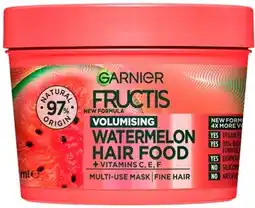 Discount Drug Stores Garnier Fructis Watermelon Hair Food Mask 390mL offer