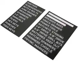 SuperCheap Auto ToolPRO 30 Pce Magnetic Tool Box Drawer Labels offer