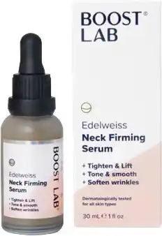 Discount Drug Stores BOOST LAB Edelweiss Neck Firming Serum 30mL offer