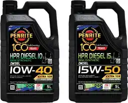 SuperCheap Auto Penrite HPR DIESEL 10 10W-40 OR DIESEL 15 15W-50 5L ENGINE OILS^ offer