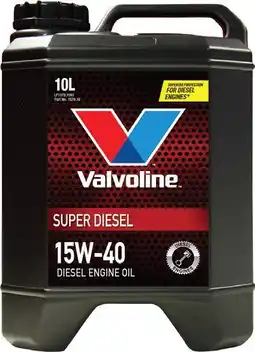 SuperCheap Auto Valvoline SUPER DIESEL 15W-40 10L ENGINE OIL offer
