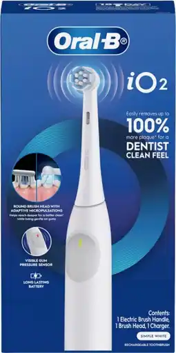 Discount Drug Stores Oral-B iO2 Electric Toothbrush White offer