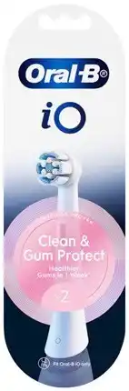 Discount Drug Stores Oral-B iO Clean & Gum Protect Replacement Brush Heads White 2 Pack offer
