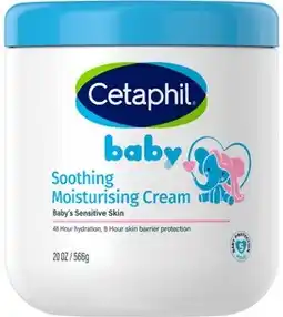 Discount Drug Stores Cetaphil Baby Soothing Moisturising Cream 556g offer