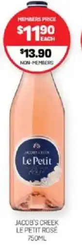 Harry Brown Jacob's creek le petit rosé offer