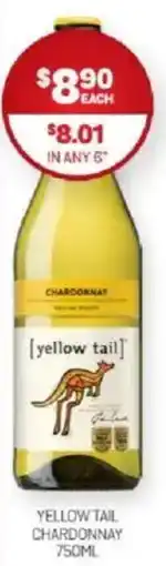 Harry Brown Yellow tail chardonnay offer